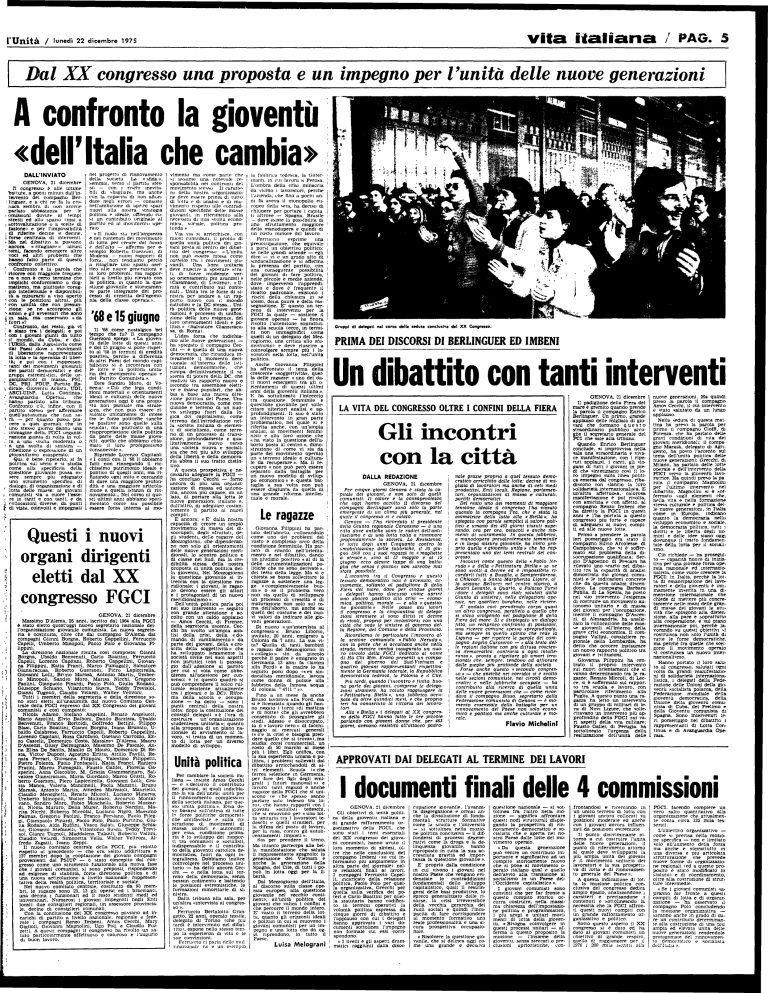 22 dicembre 1975 – 20° Congresso nazionale Fgci (Genova) – pag. 5