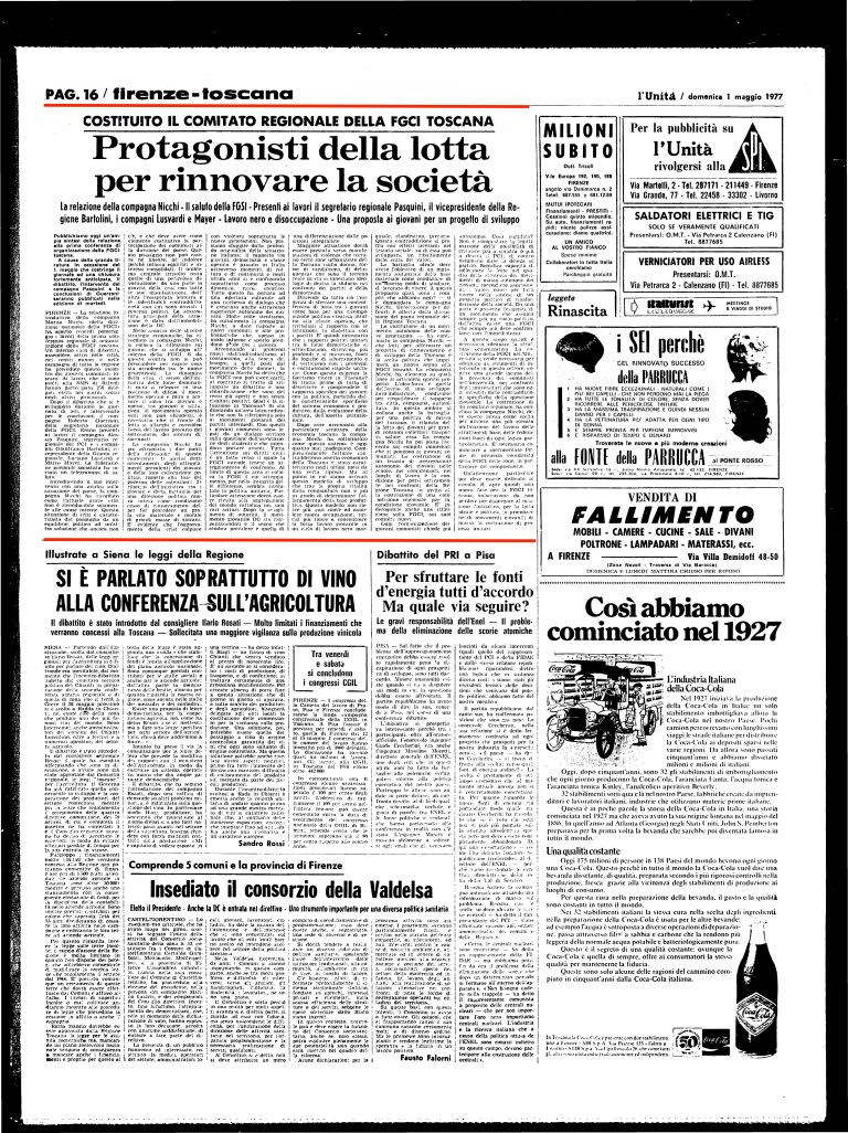 1° maggio 1977 – Protagonisti della lotta per rinnovare la società