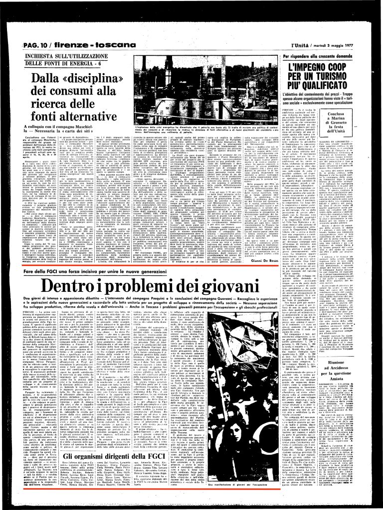 3 maggio 1977 – Dentro i problemi dei giovani