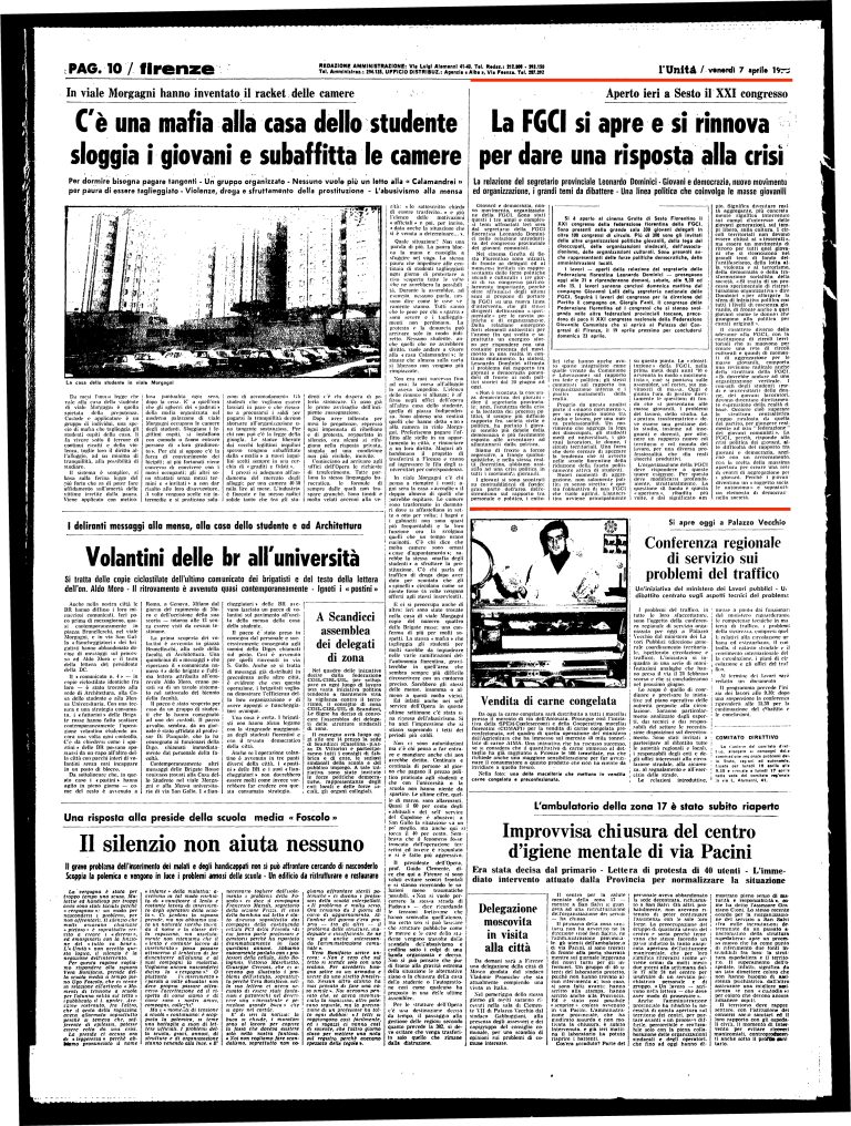 7 aprile 1978 – La Fgci si apre e si rinnova per dare una risposta…