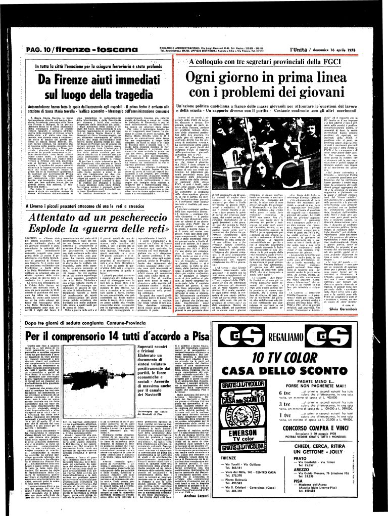 16 aprile 1978 – Ogni giorno in prima linea con i problemi dei giovani