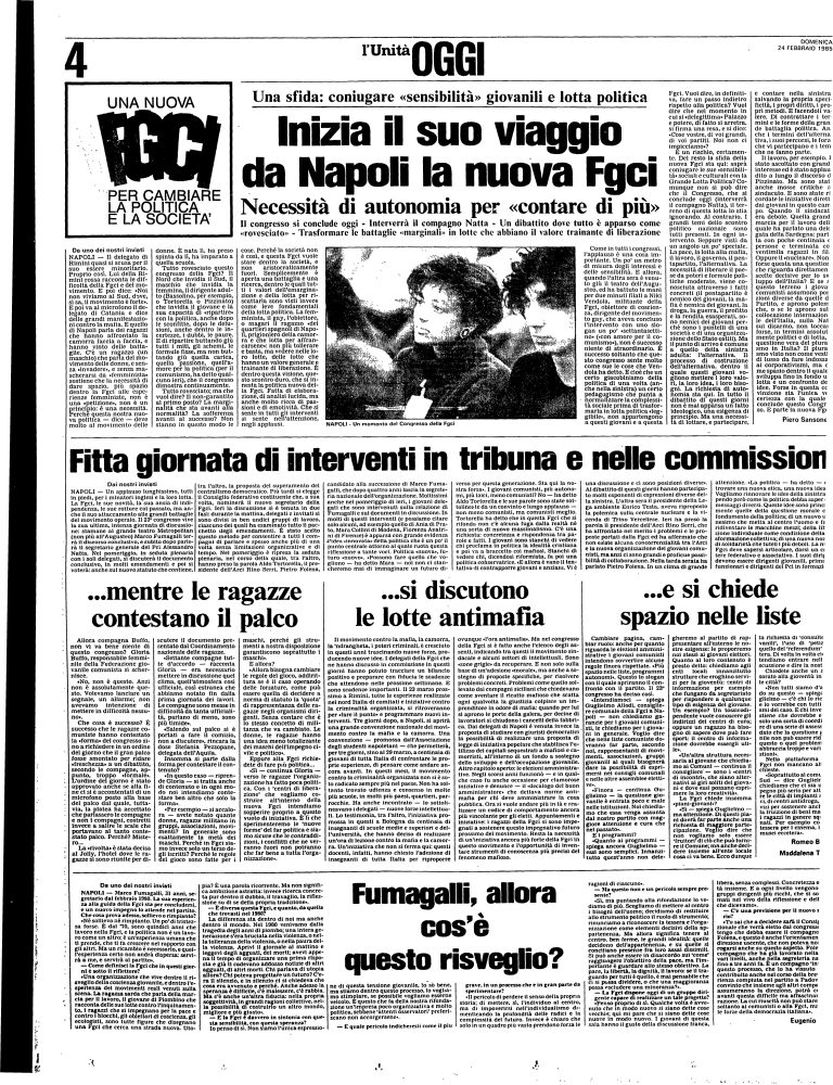 24 febbraio 1985 – 23° Congresso nazionale (Napoli)