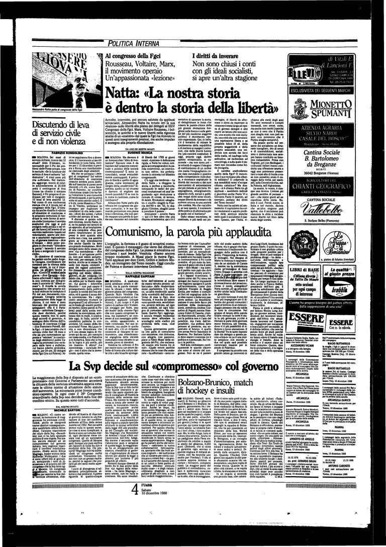 10 dicembre 1988 – 24° Congresso nazionale (Bologna)