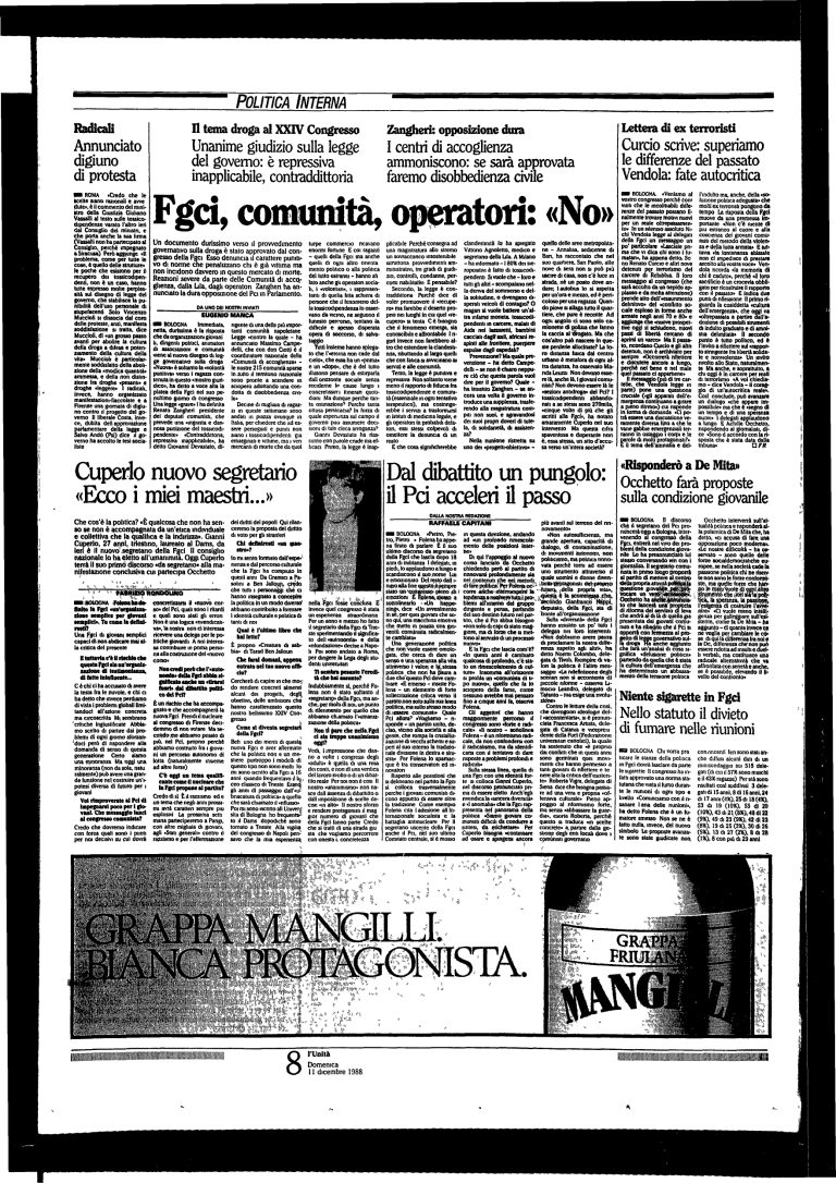 11 dicembre 1988 – 24° Congresso nazionale (Bologna)