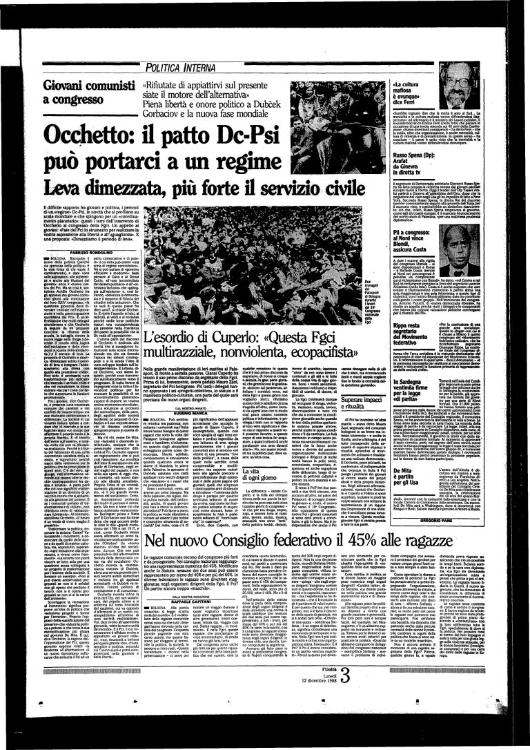 12 dicembre 1988 – 24° Congresso nazionale (Bologna)