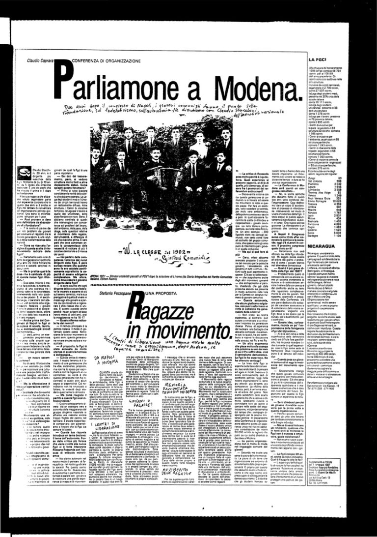 1 febbraio 1987 – Parliamone a Modena