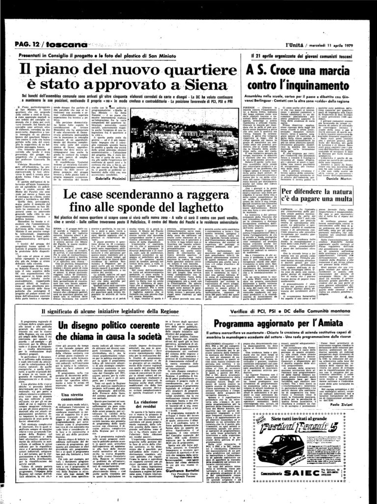 11 aprile 1979 – A S.Croce una marcia contro l’inquinamento