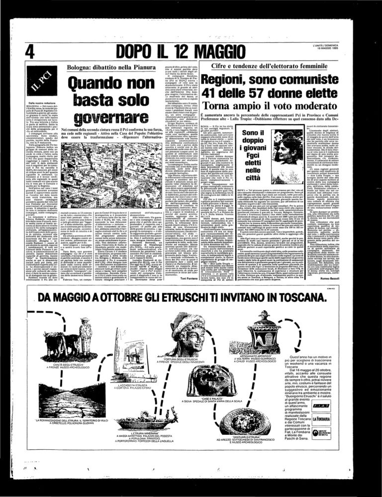 19 maggio 1985 – Sono il doppio i giovani Fgci eletti nelle città