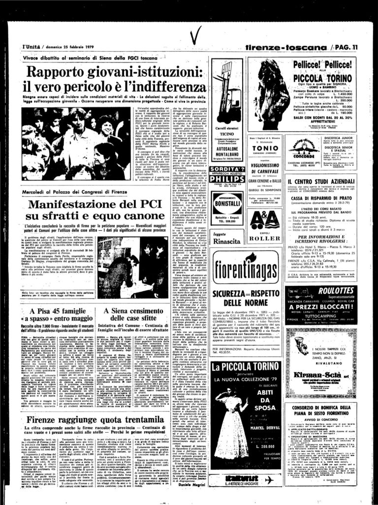 25 febbraio 1979 – Rapporto giovani-istituzioni, il vero pericolo è l’indifferenza