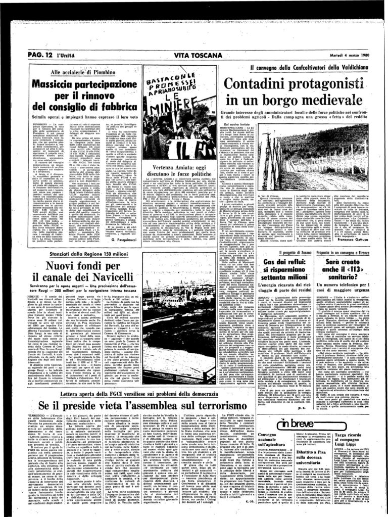 4 marzo 1980 – Se il preside nega l’assemblea sul terrorismo